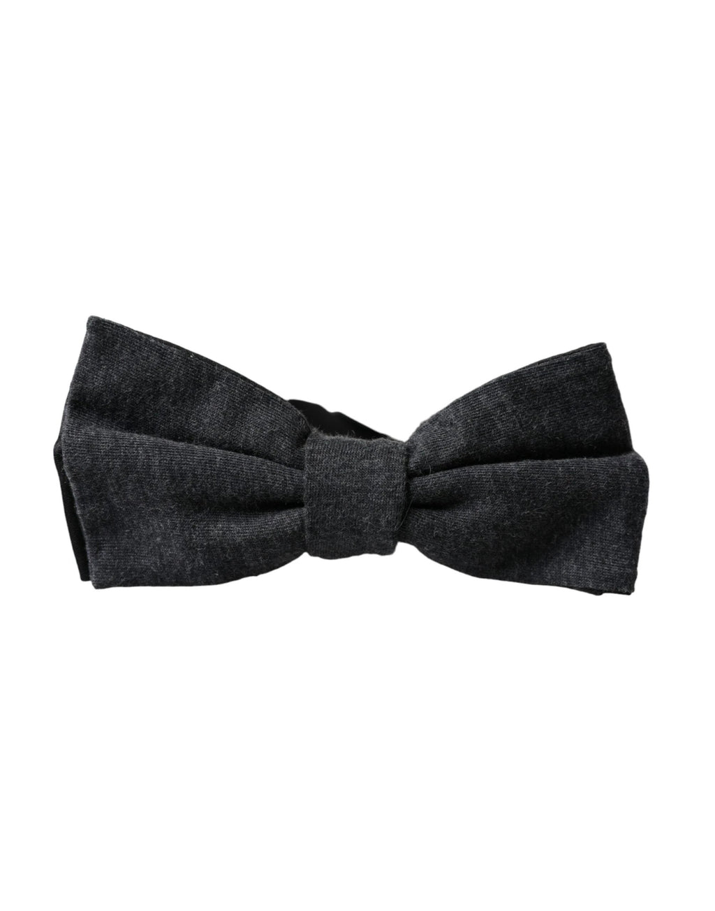 Dolce & Gabbana Dark Gray Silk Adjustable Neck Men Bow Tie by Dolce & Gabbana