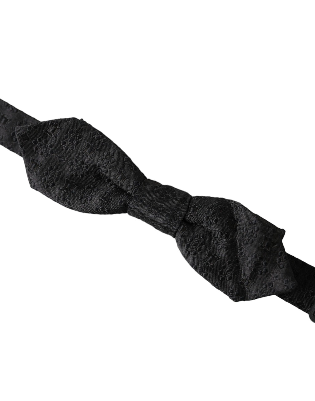 Dolce & Gabbana Black Silk Fantasy Adjustable Neck Men Bow Tie by Dolce & Gabbana