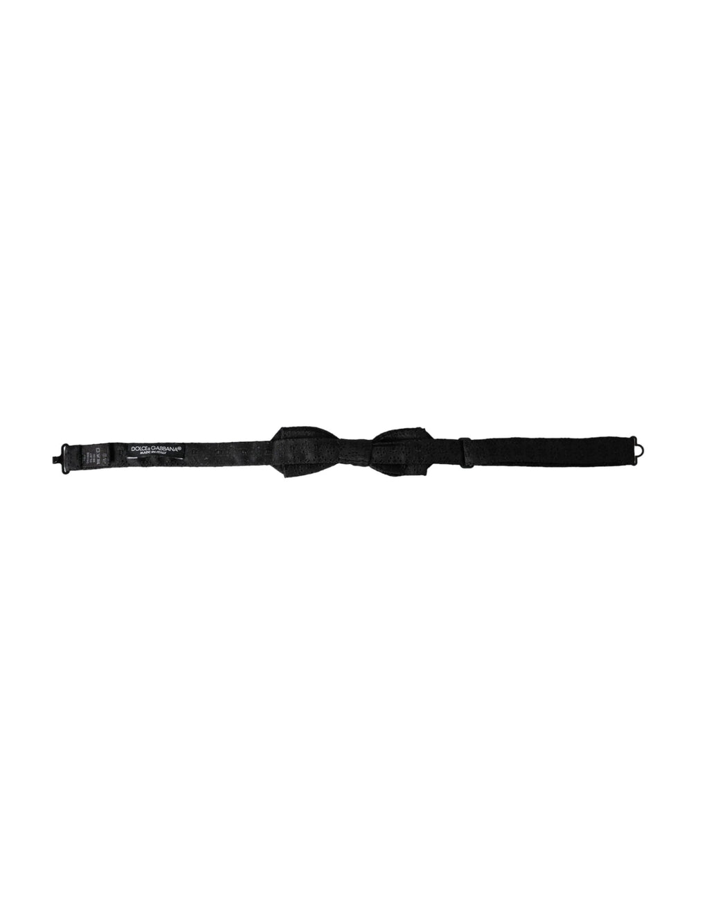 Dolce & Gabbana Black Silk Fantasy Adjustable Neck Men Bow Tie by Dolce & Gabbana