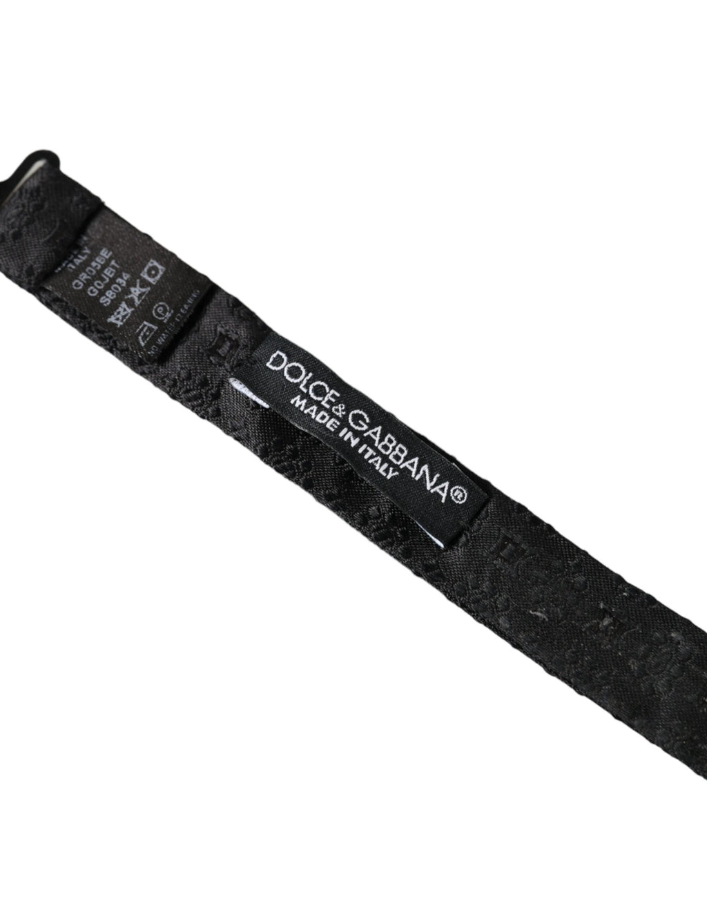 Dolce & Gabbana Black Silk Fantasy Adjustable Neck Men Bow Tie by Dolce & Gabbana
