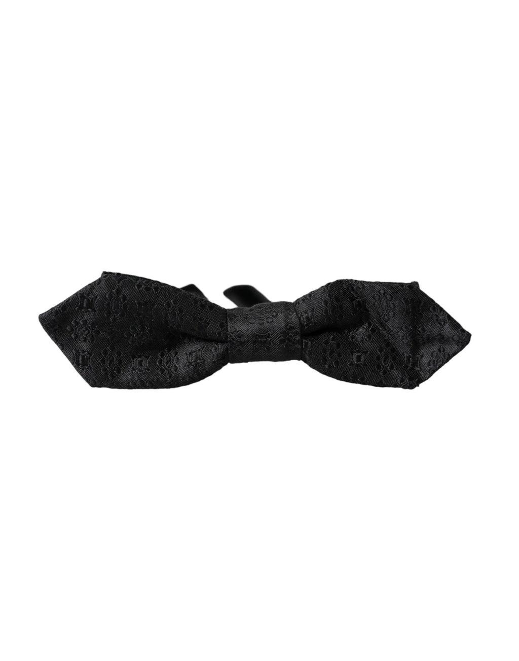 Dolce & Gabbana Black Silk Fantasy Adjustable Neck Men Bow Tie by Dolce & Gabbana