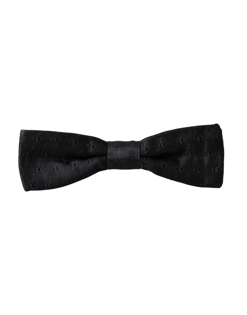 Dolce & Gabbana Black Silk Patterned Adjustable Neck Men Bow Tie by Dolce & Gabbana