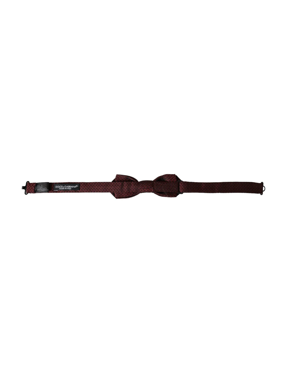 Dolce & Gabbana Red Silk Fantasy Adjustable Neck Men Bow Tie by Dolce & Gabbana