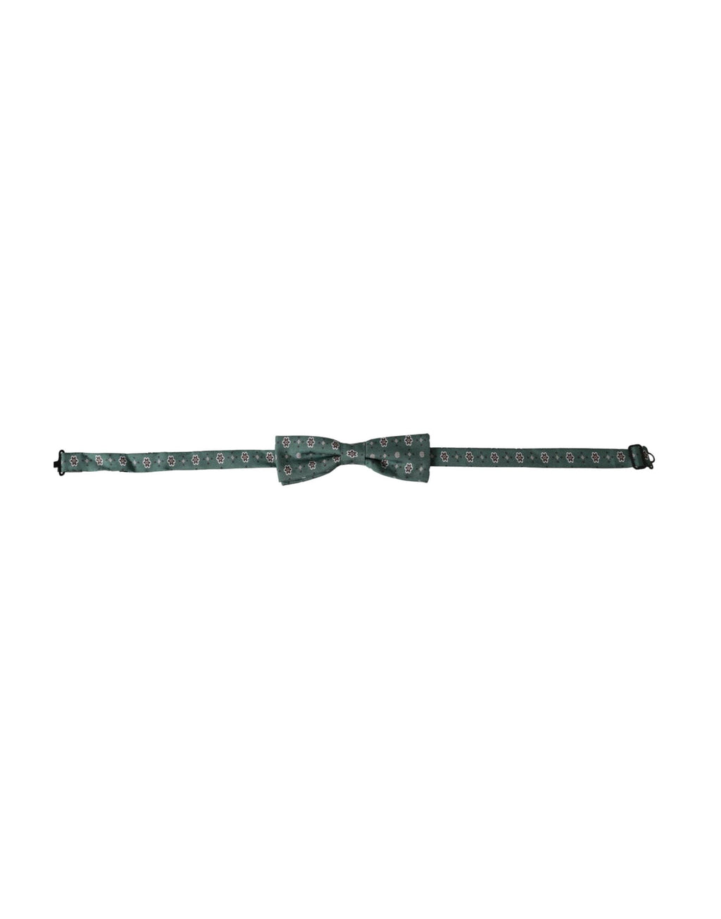 Dolce & Gabbana Mint Green Floral Adjustable Neck Men Bow Tie by Dolce & Gabbana