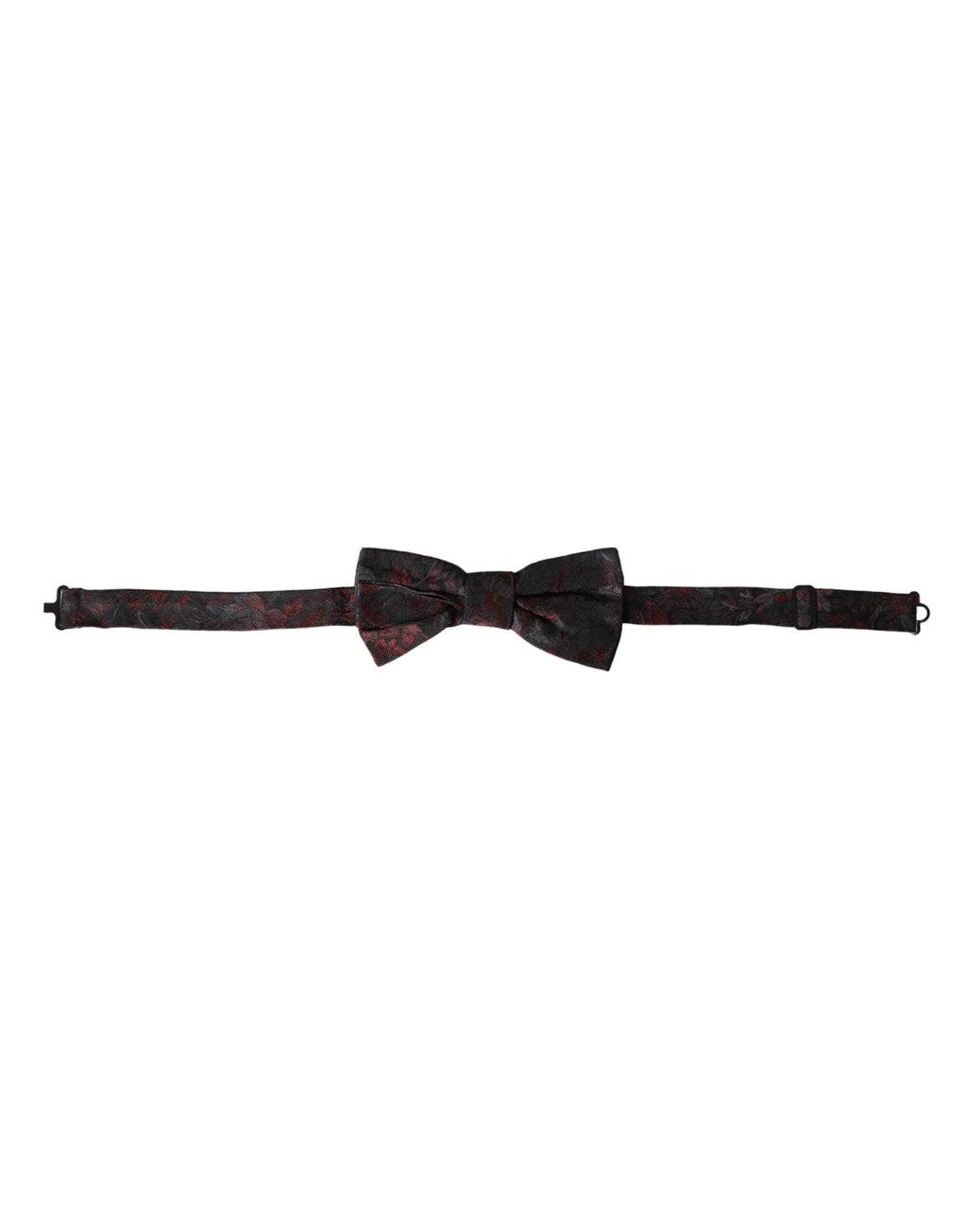 Dolce & Gabbana Red Black Floral Adjustable Neck Men Bow Tie by Dolce & Gabbana