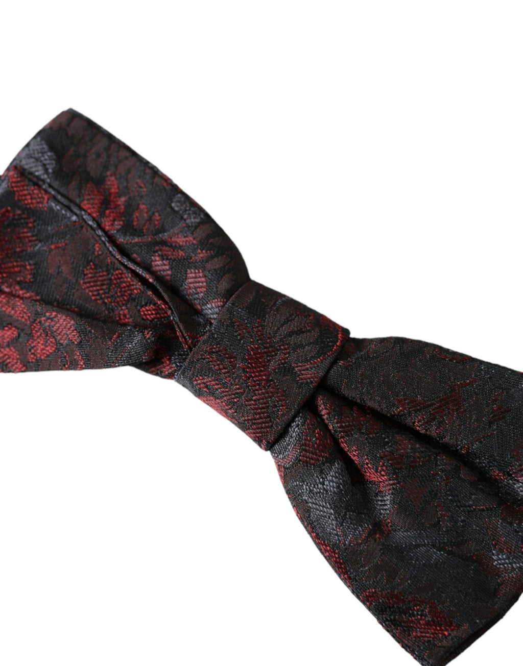 Dolce & Gabbana Red Black Floral Adjustable Neck Men Bow Tie by Dolce & Gabbana