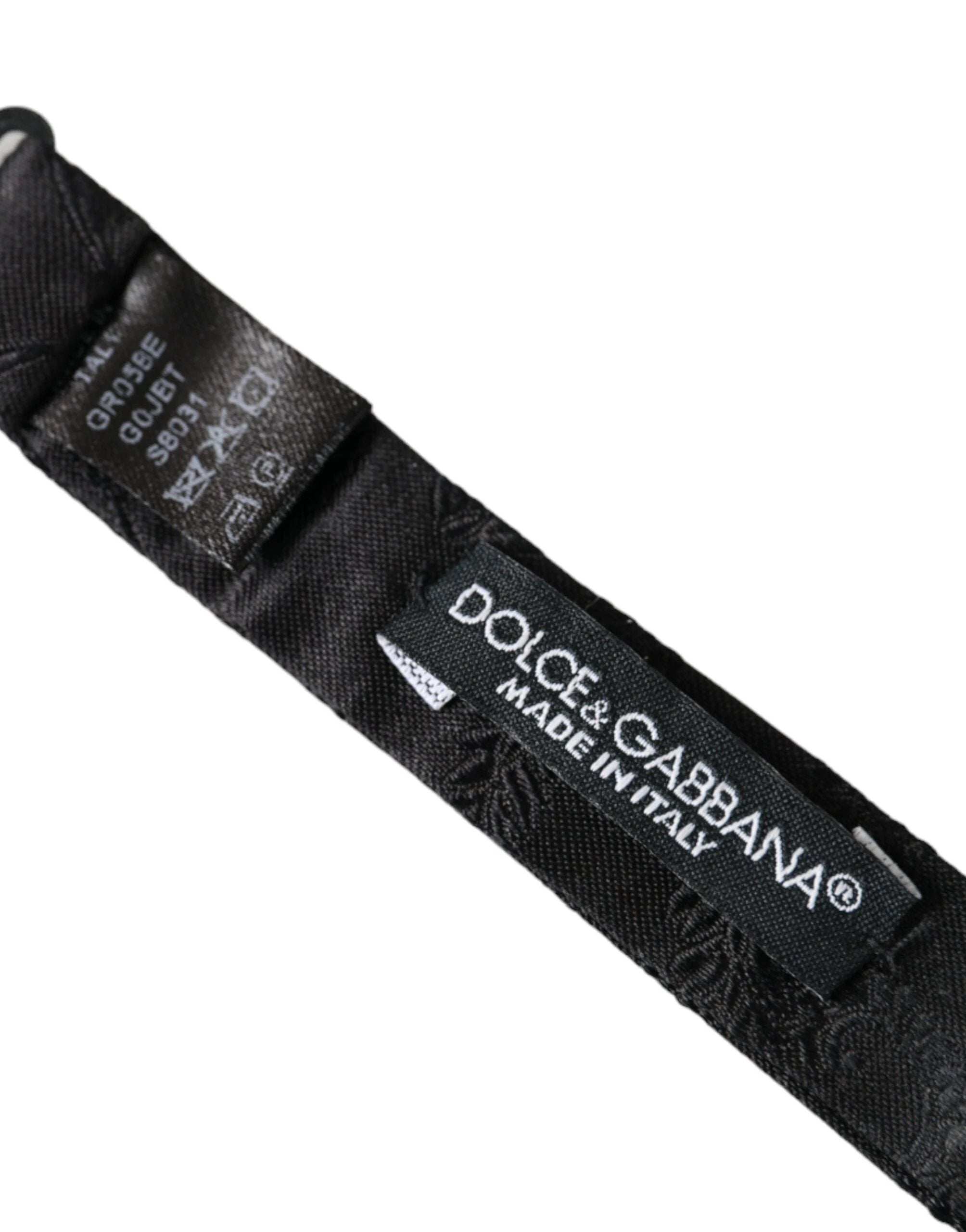 Dolce & Gabbana Multicolor Fantasy Silk Adjustable Neck Bow Tie by Dolce & Gabbana
