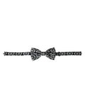 Dolce & Gabbana Black White Printed Adjustable Neck Men Bow Tie by Dolce & Gabbana