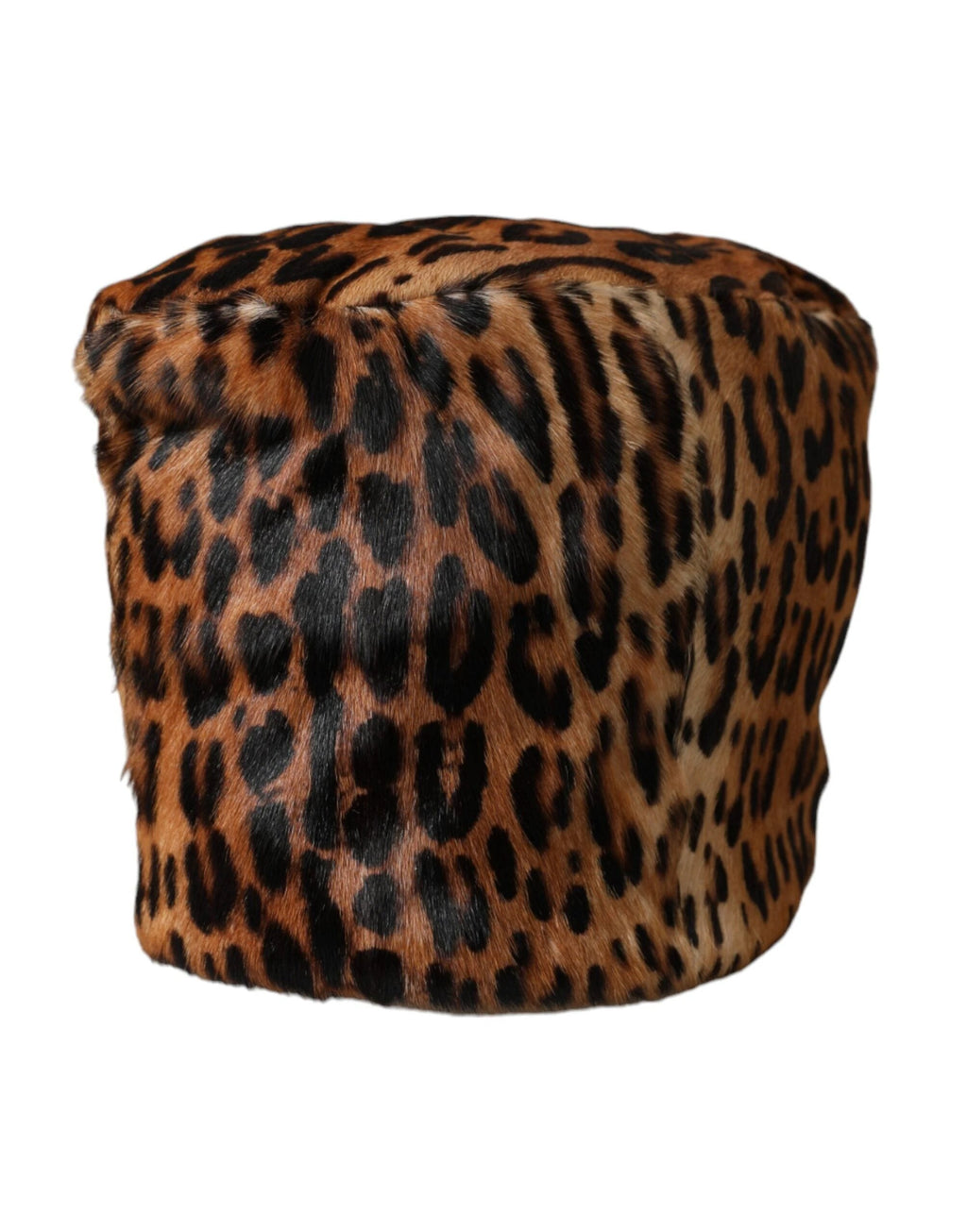 Dolce & Gabbana Brown Leopard Fur Women Bucket Hat by Dolce & Gabbana