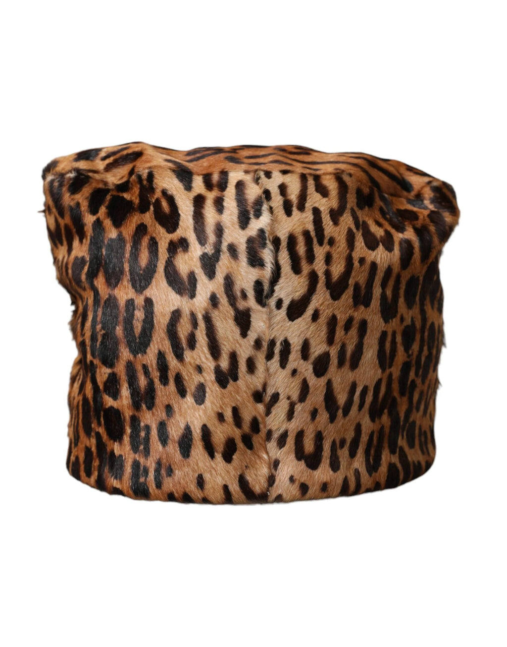 Dolce & Gabbana Brown Leopard Fur Women Bucket Hat by Dolce & Gabbana