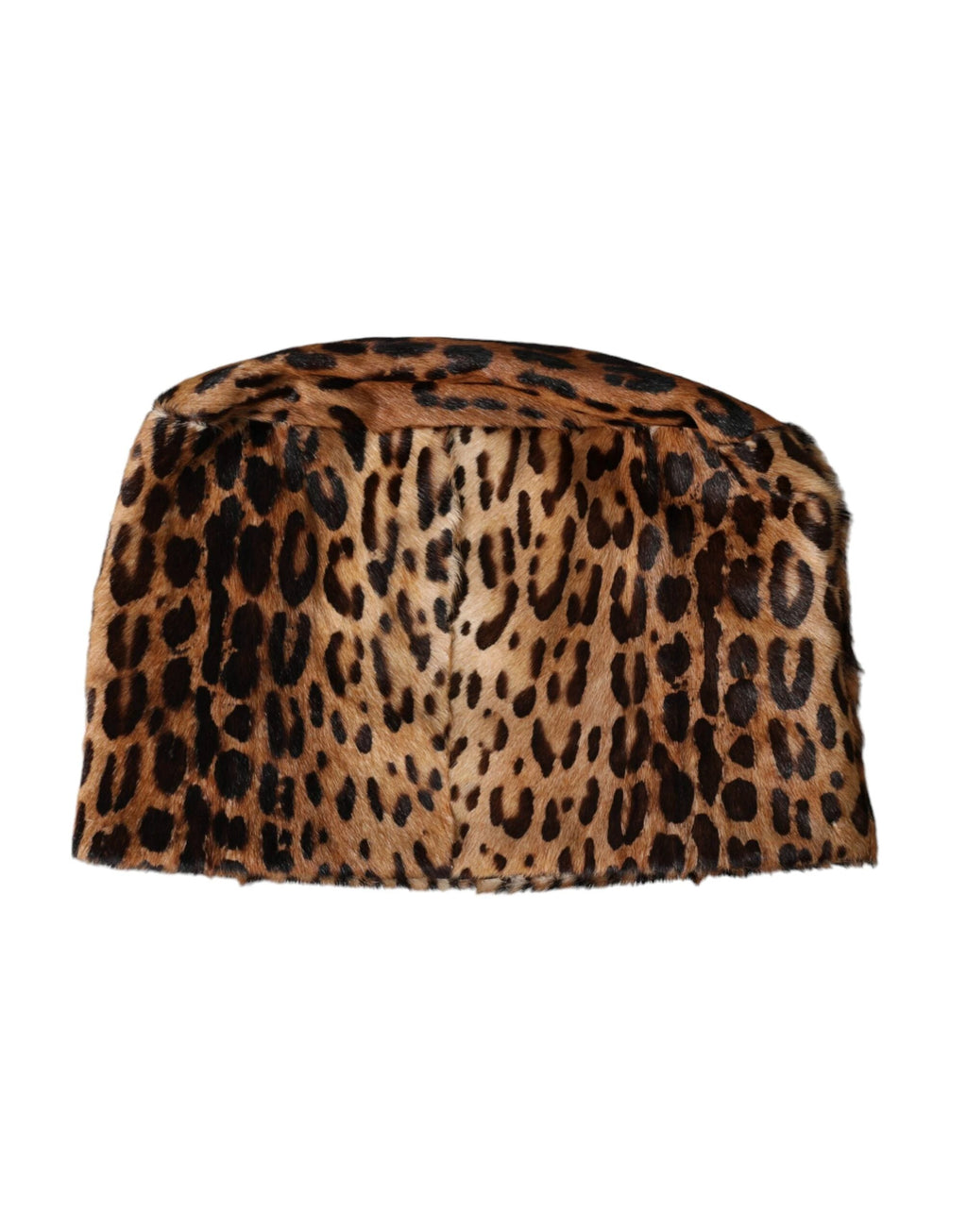 Dolce & Gabbana Brown Leopard Fur Women Bucket Hat by Dolce & Gabbana