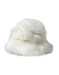 Dolce & Gabbana White Acrylic Fur Womens Bucket Hat by Dolce & Gabbana