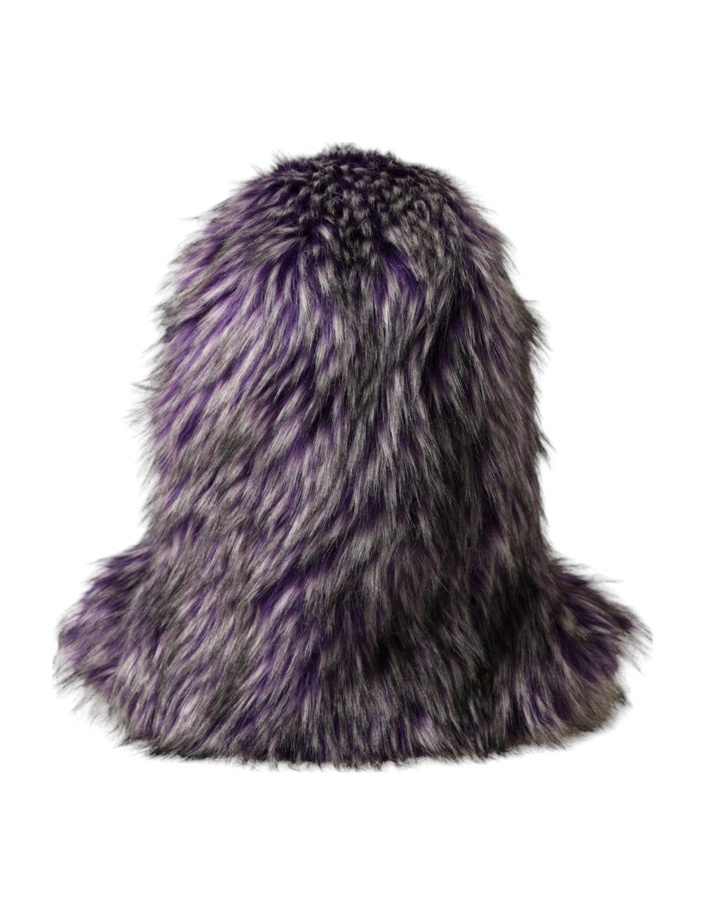 Dolce & Gabbana Purple Faux Fur Whole Head Wrap Hat by Dolce & Gabbana