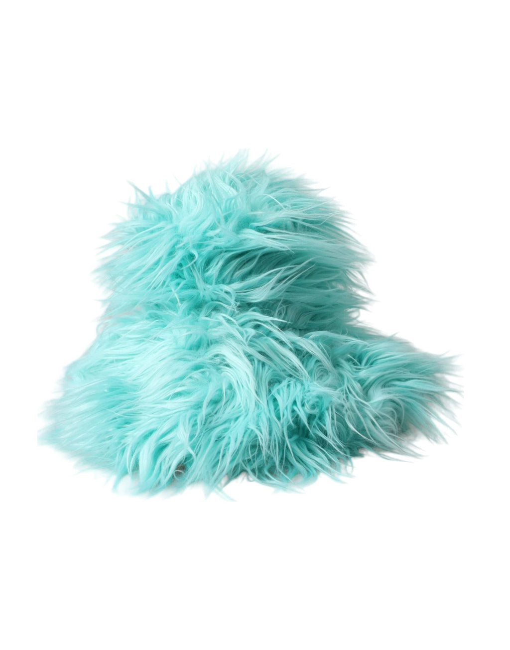 Dolce & Gabbana Mint Green Acrylic Fur Womens Bucket Hat by Dolce & Gabbana