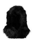 Dolce & Gabbana Black Faux Fur Whole Head Wrap Hat by Dolce & Gabbana