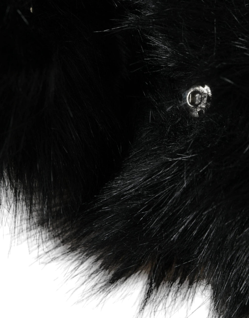 Dolce & Gabbana Black Faux Fur Whole Head Wrap Hat by Dolce & Gabbana