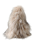 Dolce & Gabbana Beige Acrylic Fur Women Bucket Hat by Dolce & Gabbana