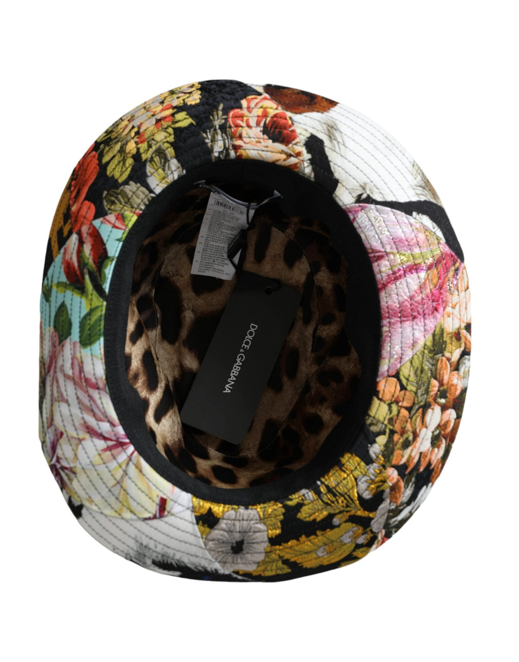 Dolce & Gabbana Multicolor Patchwork Women Fedora Wide Brim Hat by Dolce & Gabbana