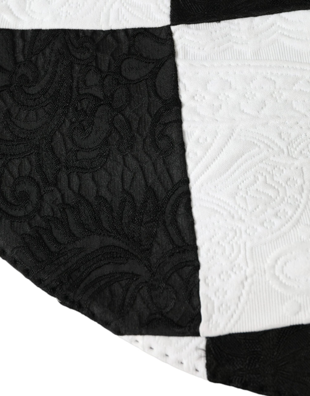 Dolce & Gabbana Black White Checkered Wide Brim Floppy Hat by Dolce & Gabbana