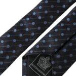 Dolce & Gabbana Black Blue Polka Dot Silk Adjustable Men Tie by Dolce & Gabbana