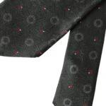 Dolce & Gabbana Dark Gray 100% Silk Fantasy Adjustable Men Tie by Dolce & Gabbana