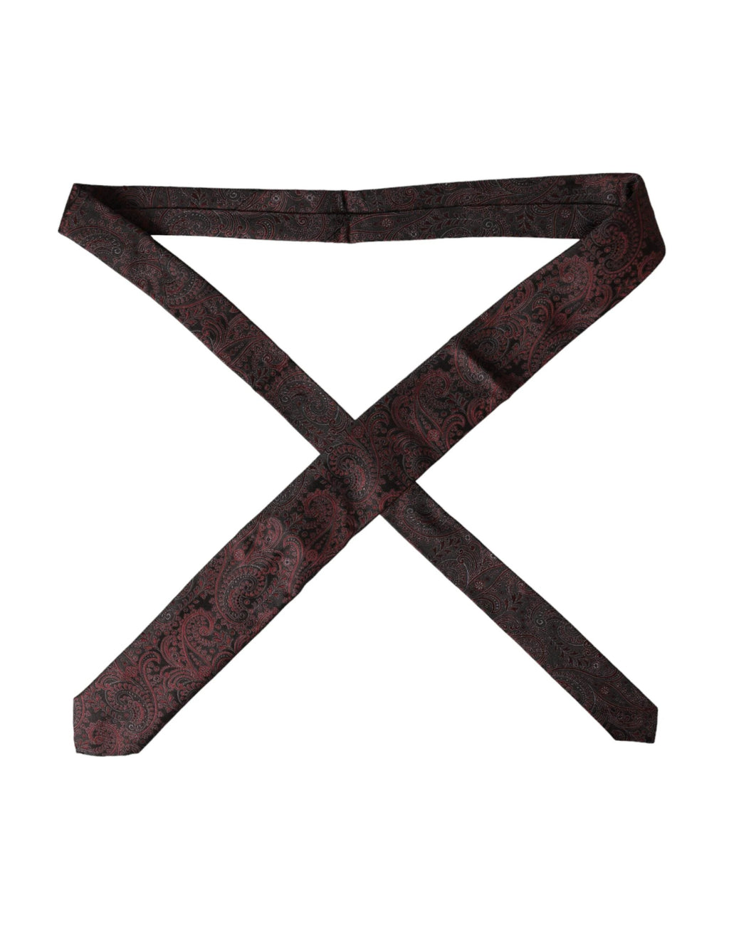 Dolce & Gabbana Bordeaux Patterned Silk Adjustable Men Tie by Dolce & Gabbana