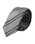 Dolce & Gabbana Black White Stripes Silk Adjustable Tie by Dolce & Gabbana