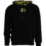 Dolce & Gabbana Black Logo Cotton Hooded Sweatshirt Sweater by Dolce & Gabbana