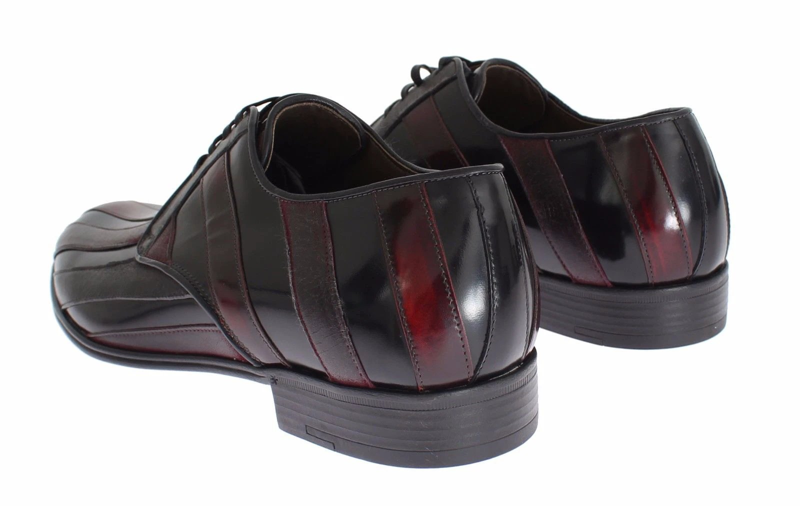 Dolce & Gabbana Black Bordeaux Leather Dress Formal Shoes by Dolce & Gabbana
