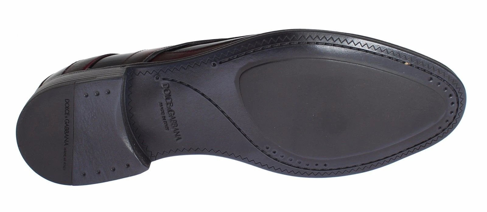 Dolce & Gabbana Black Bordeaux Leather Dress Formal Shoes by Dolce & Gabbana