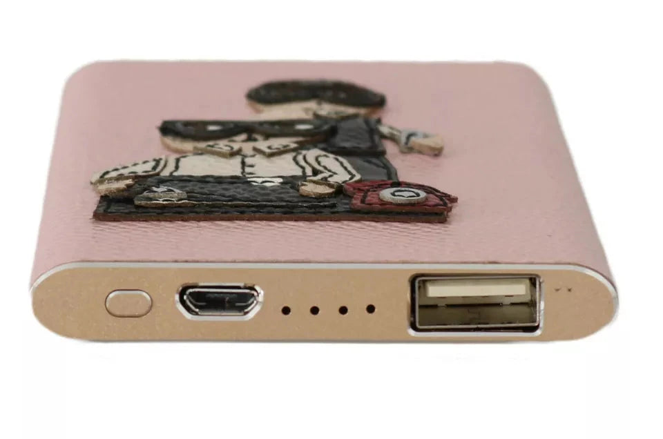 Dolce & Gabbana Charger USB Pink Leather #DGFAMILY Power Bank by Dolce & Gabbana