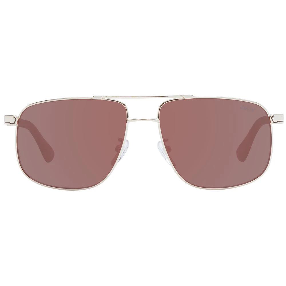 Lunettes de soleil BMW en métal or rose