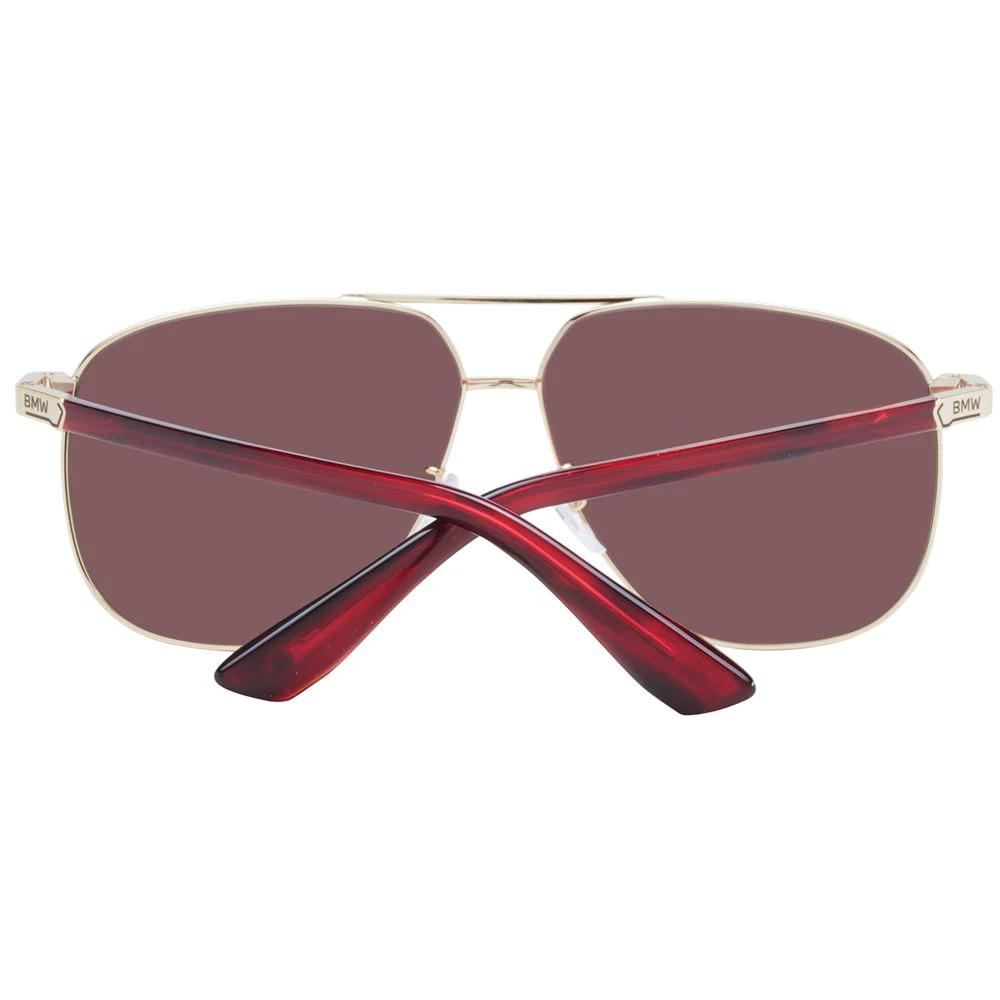Lunettes de soleil BMW en métal doré