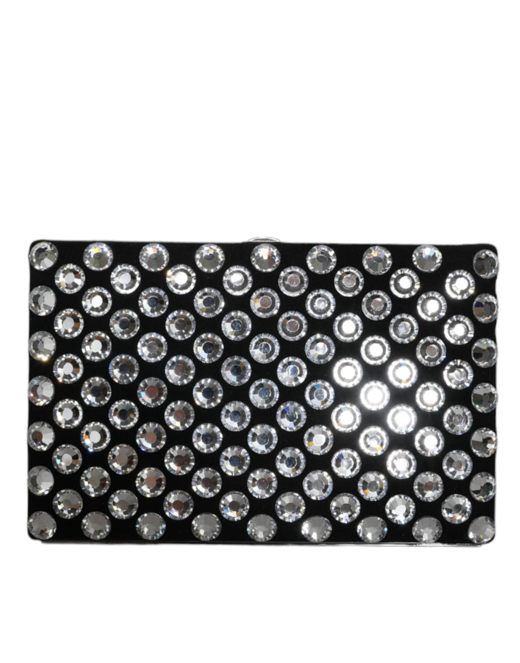 Dolce & Gabbana Black Velvet Crystal Clutch Evening Party Purse Bag by Dolce & Gabbana