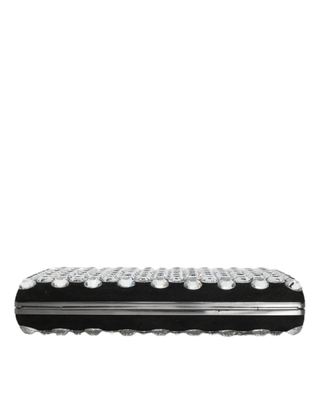 Dolce & Gabbana Black Velvet Crystal Clutch Evening Party Purse Bag by Dolce & Gabbana