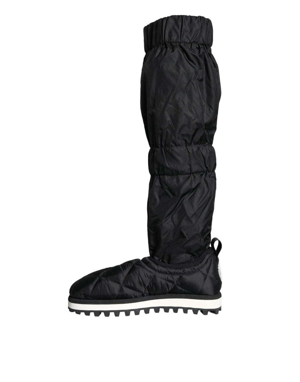 Dolce & Gabbana Black Quilted High Top Boots Sneakers Shoes by Dolce & Gabbana