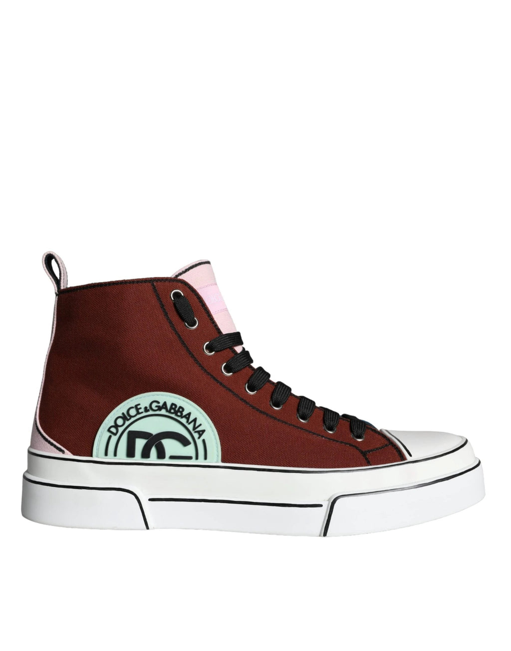Dolce & Gabbana Multicolor Patchwork High Top Sneaker Shoes by Dolce & Gabbana