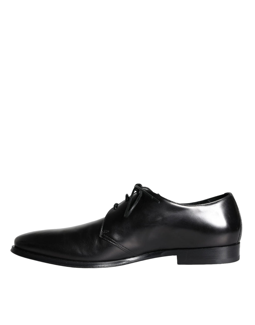 Dolce & Gabbana Black Calfskin Leather Derby Men Dress Shoes by Dolce & Gabbana