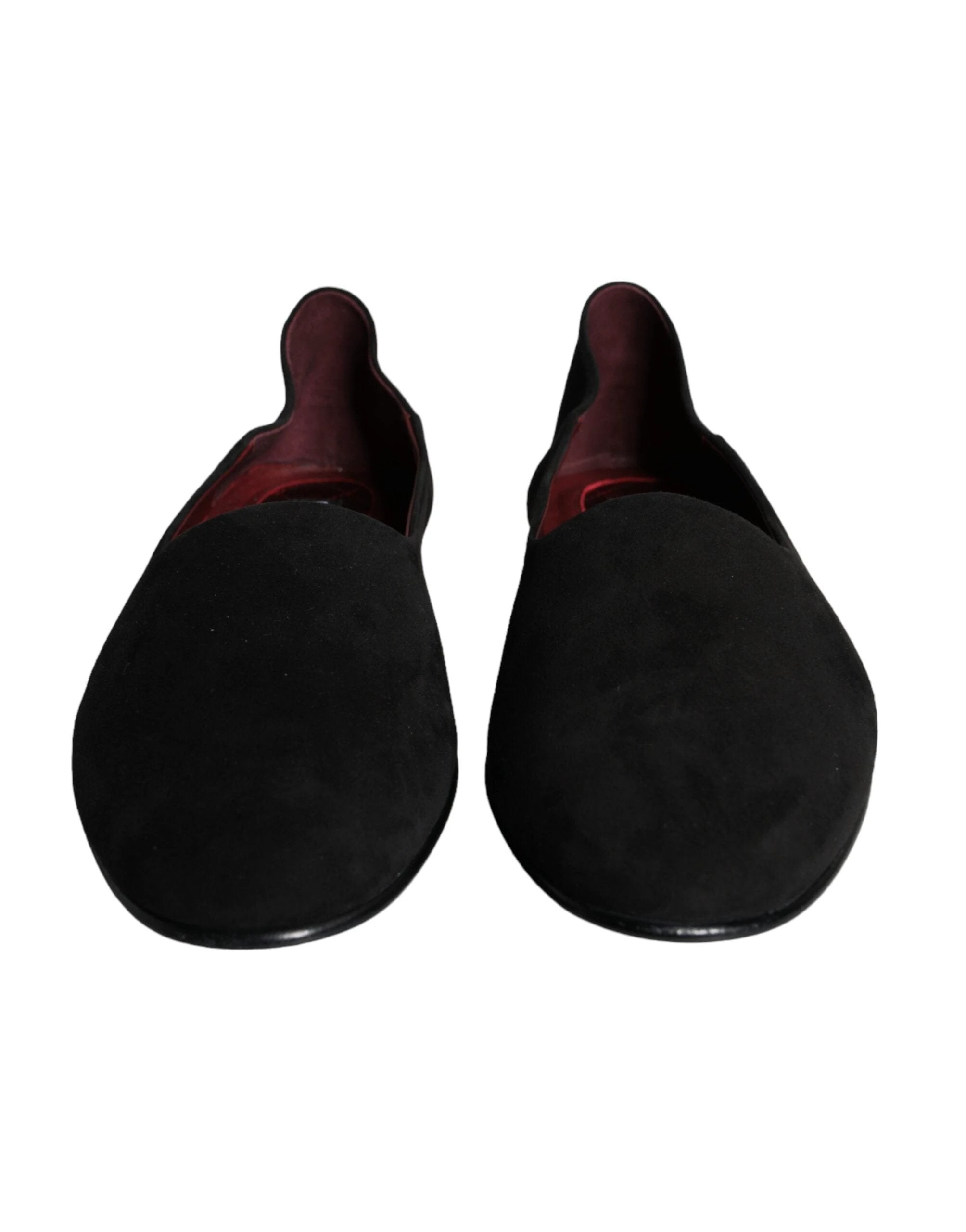 Dolce & Gabbana Black Suede Loafers Formal Slip On Shoes by Dolce & Gabbana