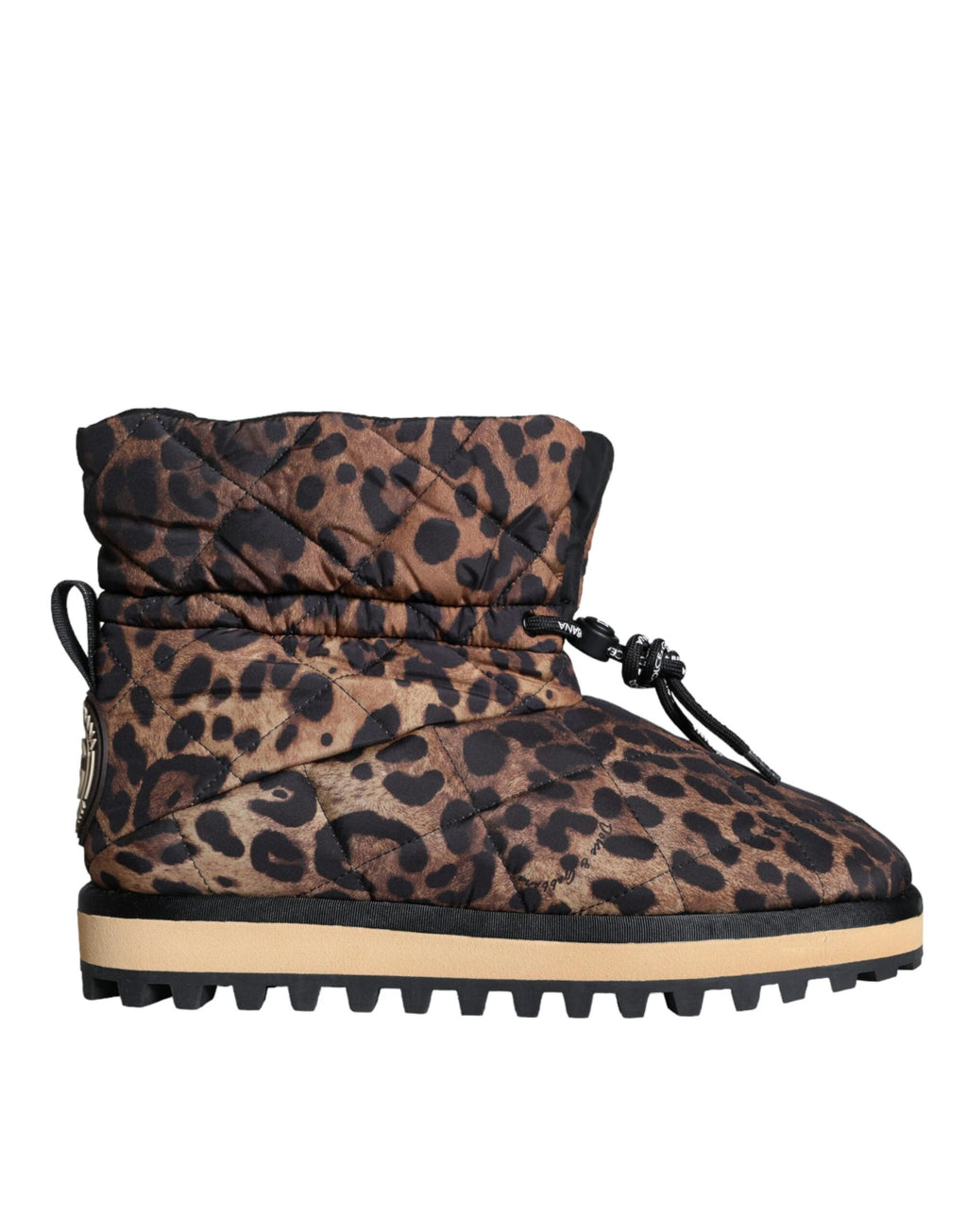 Dolce & Gabbana Brown Leopard Ankle Boots Padded Shoes by Dolce & Gabbana