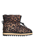 Dolce & Gabbana Brown Leopard Ankle Boots Padded Shoes by Dolce & Gabbana