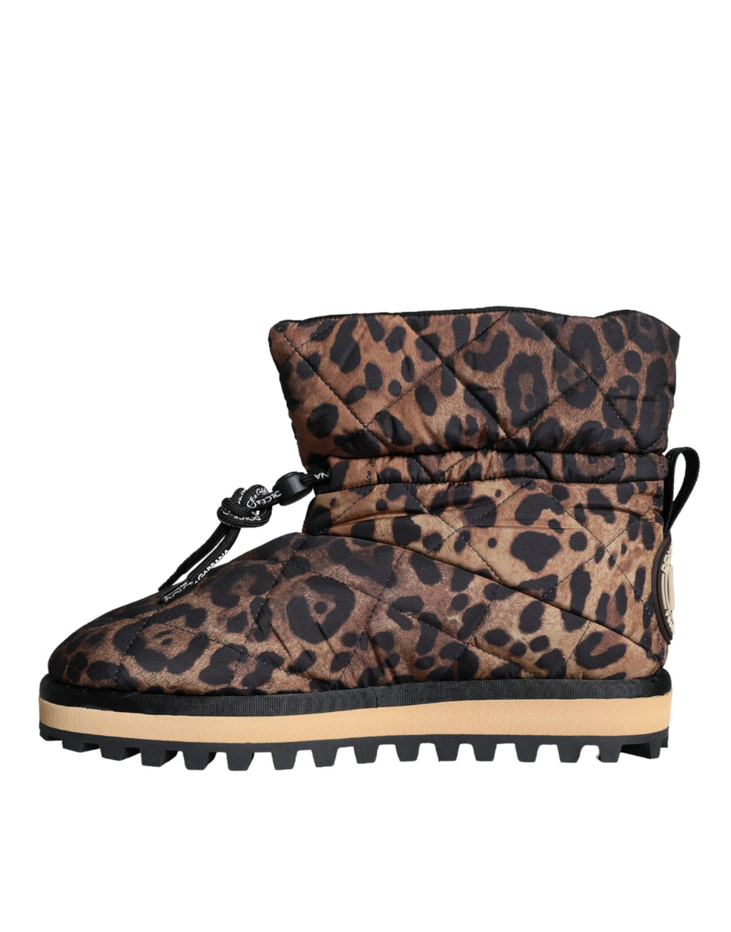 Dolce & Gabbana Brown Leopard Ankle Boots Padded Shoes by Dolce & Gabbana