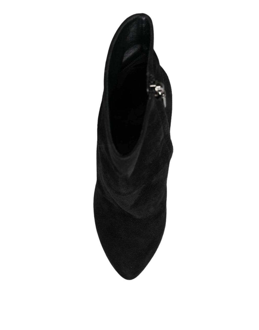 Dolce & Gabbana Black Suede Leather Mid Calf Boots Shoes by Dolce & Gabbana