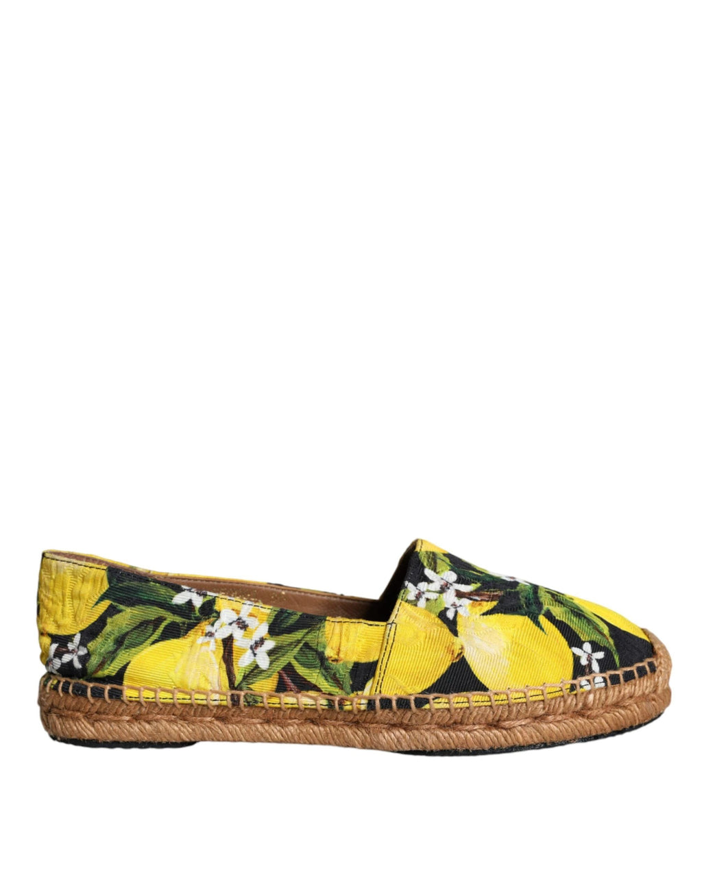 Dolce & Gabbana Multicolor Lemon Slip On Espadrilles Shoes by Dolce & Gabbana