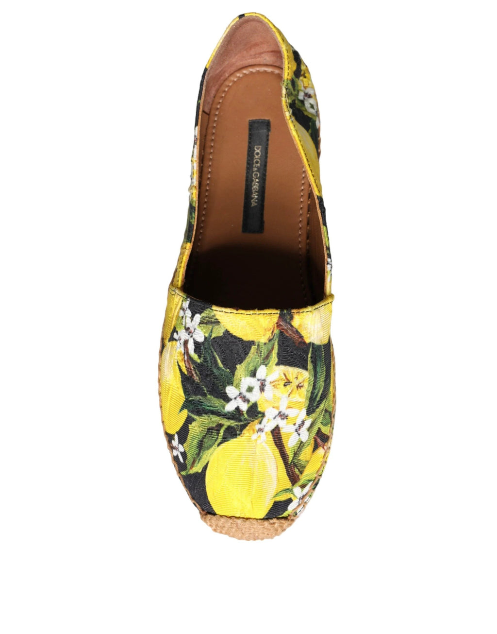 Dolce & Gabbana Multicolor Lemon Slip On Espadrilles Shoes by Dolce & Gabbana