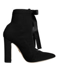Dolce & Gabbana Black Jersey Stretch Ankle Booties Shoes by Dolce & Gabbana