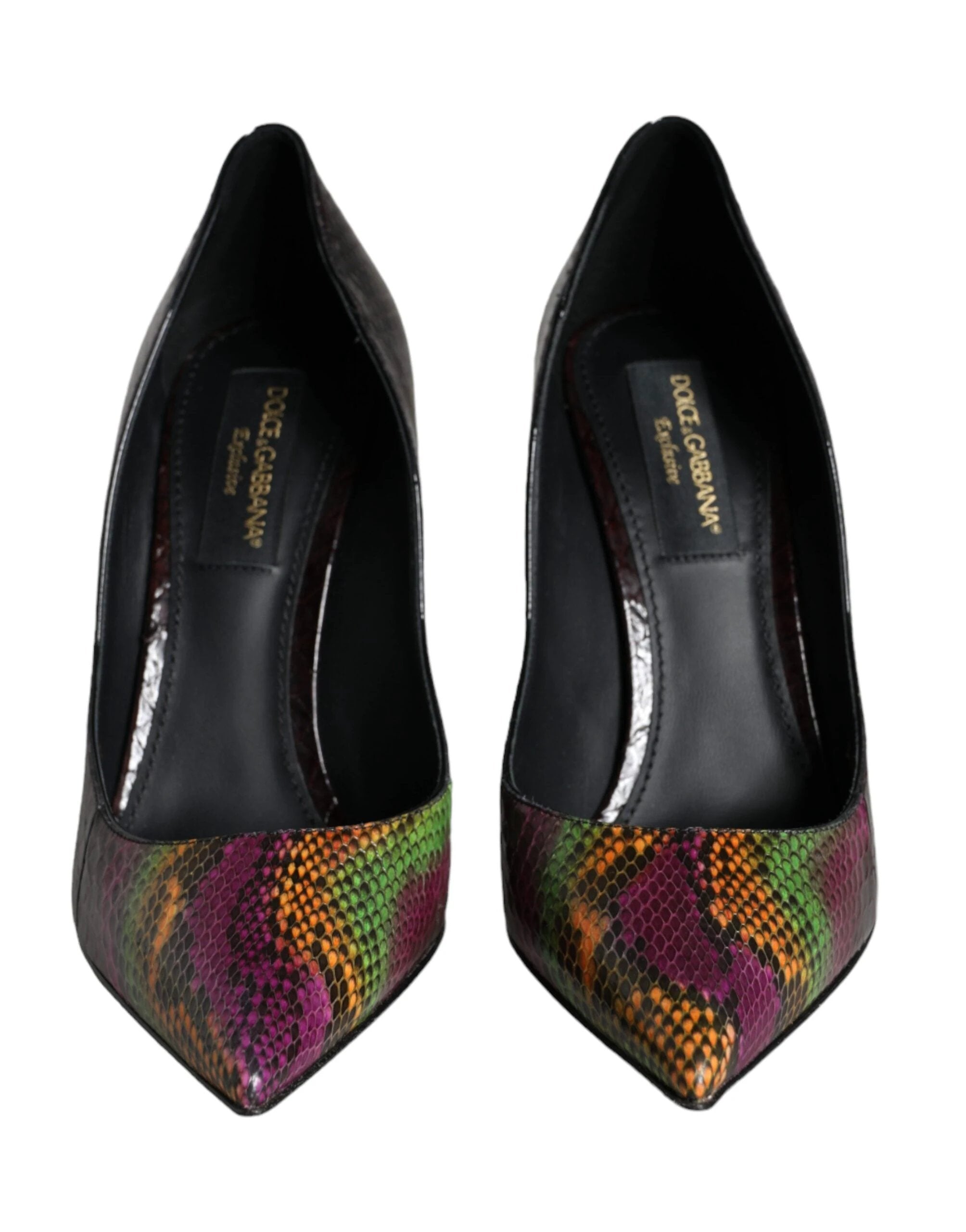 Dolce & Gabbana Multicolor Exotic Leather Heels Pumps Shoes by Dolce & Gabbana