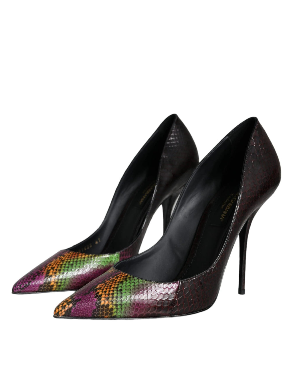 Dolce & Gabbana Multicolor Exotic Leather Heels Pumps Shoes by Dolce & Gabbana