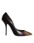 Dolce & Gabbana Multicolor Exotic Leather Heels Pumps Shoes by Dolce & Gabbana
