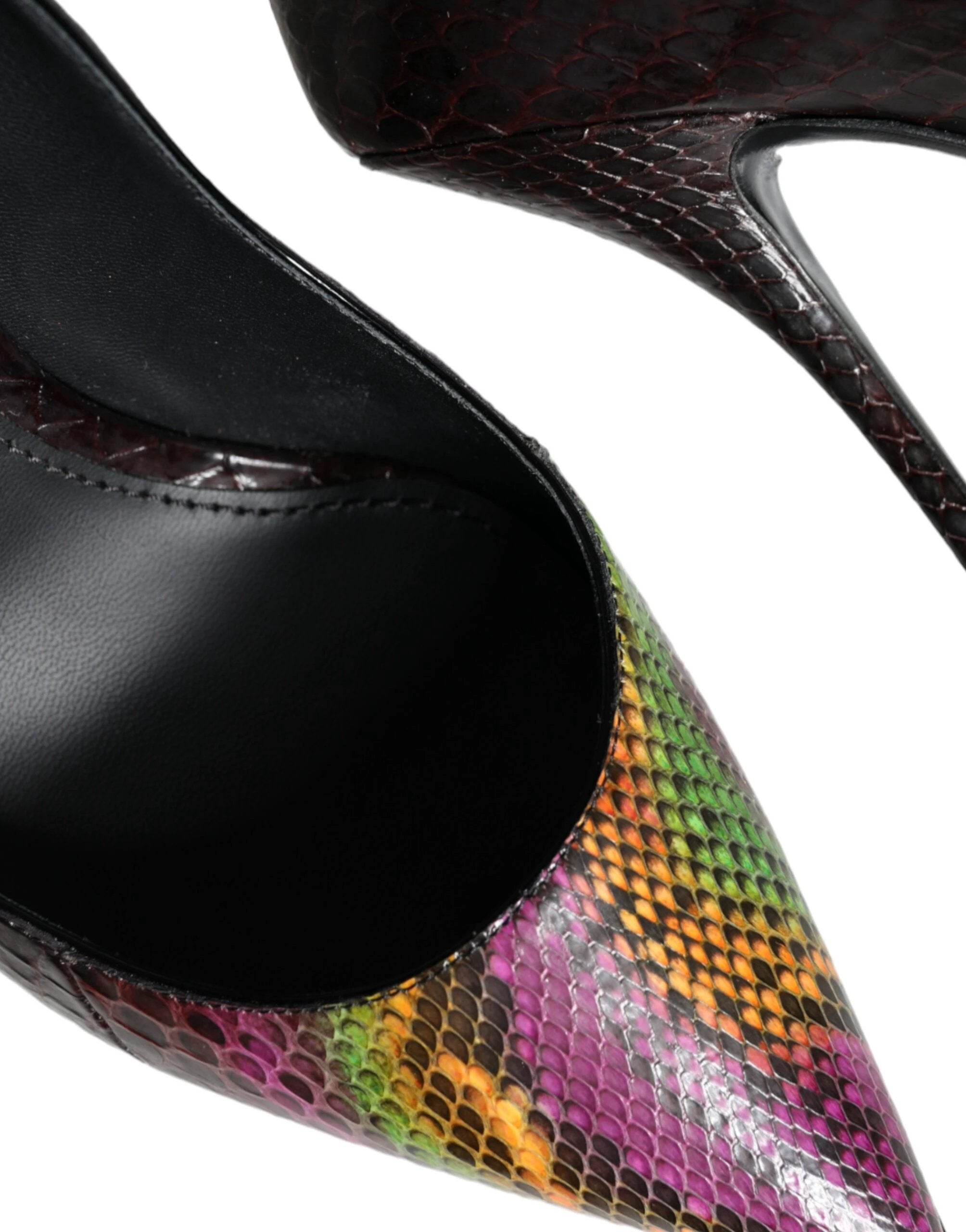 Dolce & Gabbana Multicolor Exotic Leather Heels Pumps Shoes by Dolce & Gabbana
